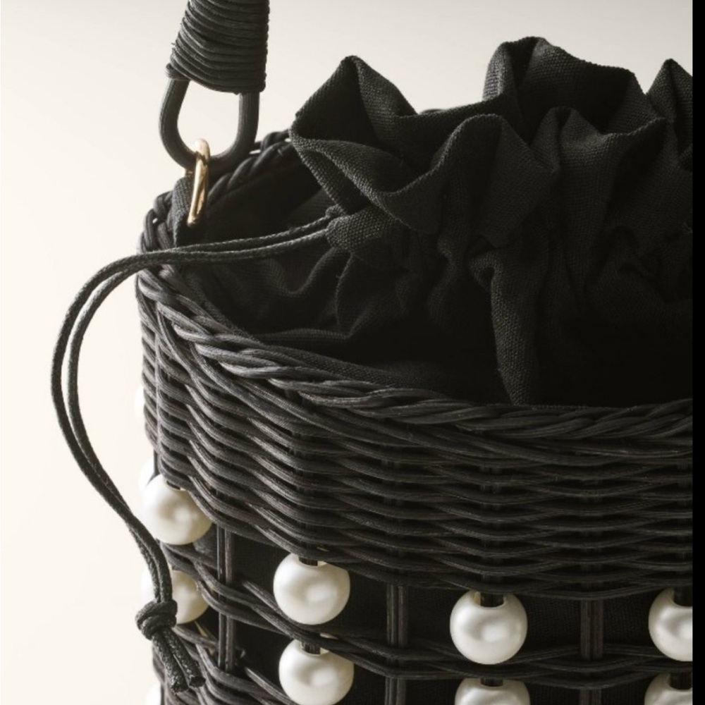 NWT Pearl Embellished basket bucket bag Kate Spade New York X Target - Picture 4 of 4